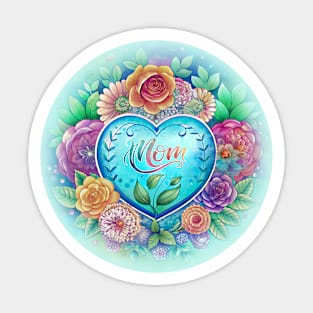 Mother's Day Celebration: A Heartfelt Surprise Filled with Floral Love for Your Mom Sticker